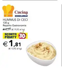 Esselunga Hummus di Ceci offerta