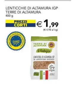 Esselunga LENTICCHIE DI ALTAMURA IGP TERRE DI ALTAMURA offerta