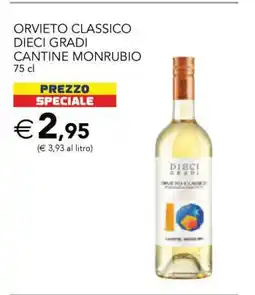 Esselunga ORVIETO CLASSICO DIECI GRADI CANTINE MONRUBIO offerta