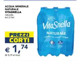 Esselunga ACQUA MINERALE NATURALE VITASNELLA offerta