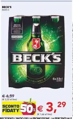 Esselunga BECK'S offerta
