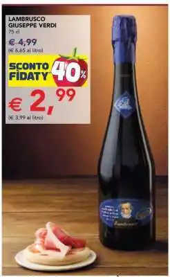 Esselunga LAMBRUSCO GIUSEPPE VERDI 75 cl offerta
