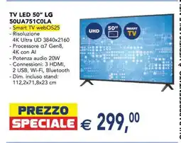 Esselunga TV LED 50” LG 50UA751COLA offerta