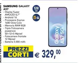 Esselunga SAMSUNG GALAXY A57 offerta