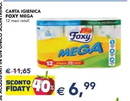 Esselunga Carta Igienica Foxy Mega offerta