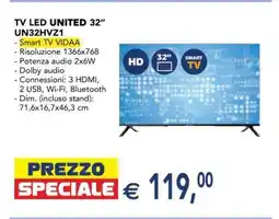 Esselunga TV LED UNITED 32 UN32HVZ1 offerta