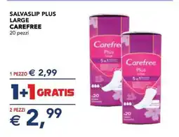 Esselunga SALVASLIP PLUS LARGE CAREFREE offerta