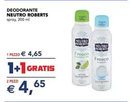 Esselunga DEODORANTE NEUTRO ROBERTS offerta