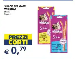 Esselunga SNACK PER GATTI WHISKAS offerta
