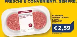 Esselunga HAMBURGER DI BOVINO ADULTO E SUINO ESSELUNGA offerta