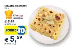 Esselunga LASAGNE AI CARCIOFI offerta