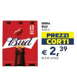 Esselunga BIRRA BUD offerta