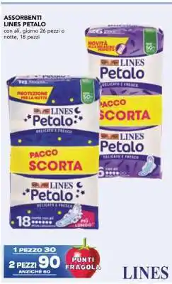Esselunga Assorbenti Lines Petalo offerta