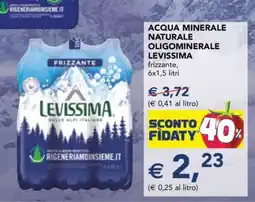 Esselunga ACQUA MINERALE NATURALE OLIGOMINERALE LEVISSIMA offerta