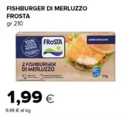 Oasi Fishburger di merluzzo Frost offerta