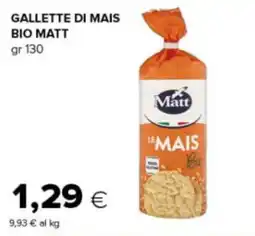 Oasi Gallette di mais bio matt offerta