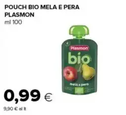 Oasi Pouch bio mela e pera Plasmon offerta