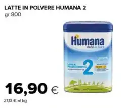 Oasi Latte in polvere Humana 2 offerta