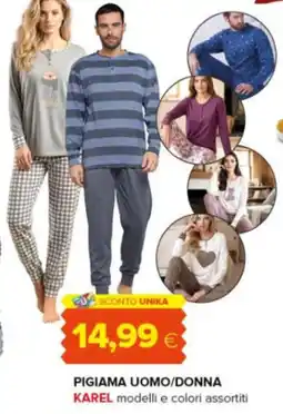 Oasi Pigiama uomo/donna Karel offerta