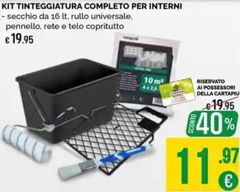 Kit tinteggiatura completo per interni Nespol