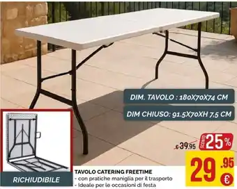 Tavolo catering freetime