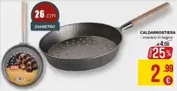 La Prealpina Caldarrostiera - manico in legno offerta