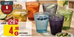 La Prealpina Bicchieri - vetro colorato offerta