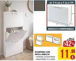 La Prealpina Scarpiera con anta a ribalta offerta