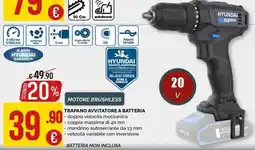 La Prealpina Trapano avvitatore a batteria Hyundai offerta