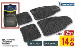 La Prealpina Tappetini universali Michelin offerta