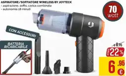 La Prealpina Aspiratore/soffiatore wireless by Joyteck offerta