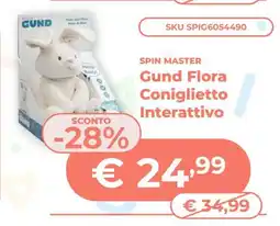 Mornati Paglia Gund Flora Coniglietto Interattivo offerta