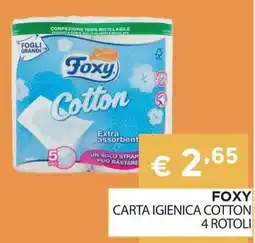 DB detersivi Foxy carta igienica cotton offerta