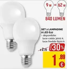 La Prealpina Lampadine a LED E27 offerta