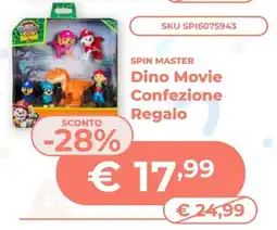 Mornati Paglia Spin Master Dino Movie Confezione Regalo offerta