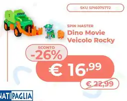 Mornati Paglia Spin Master Dino Movie Veicolo Rocky offerta
