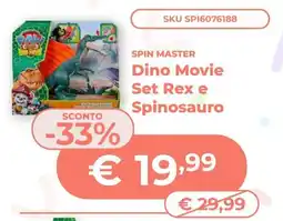 Mornati Paglia Spin Master Dino Movie Set Rex e Spinosaurio offerta