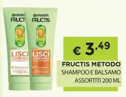 DB detersivi Fructis metodo shampoo e balsamo offerta