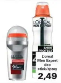 Alvama L'oreal Men Expert deo stick/spray offerta