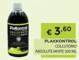 DB detersivi Plakkontrol collutorio absolute white offerta