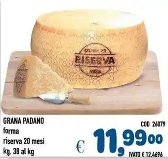 Grana Padano riserva 20 mesi