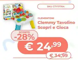 Mornati Paglia Clementoni Clemmy Tavolino Scopri e Gioca offerta