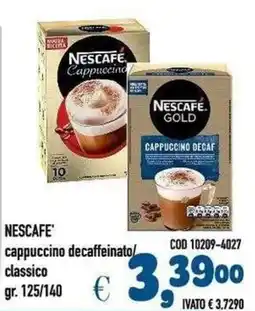 Del Prete Distribuzioni Nescafe cappuccino decaffeinato/classico offerta