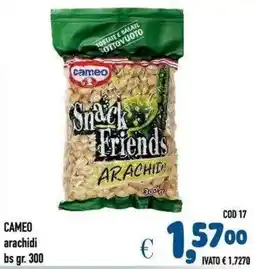 Del Prete Distribuzioni Cameo Snack Friends arachidi offerta