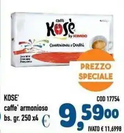 Del Prete Distribuzioni Kose' caffè armonioso offerta
