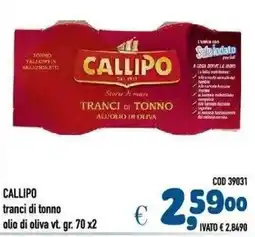 Del Prete Distribuzioni Callipo tranci di tonno offerta