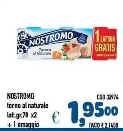 Del Prete Distribuzioni Nostromo tonno al naturale offerta