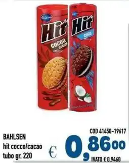 Del Prete Distribuzioni Bahlsen hit cocco/cacao offerta