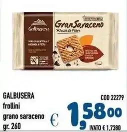Del Prete Distribuzioni Galbusera frollini grano saraceno offerta