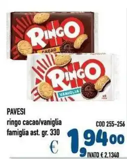 Del Prete Distribuzioni Pavesi ringo cacao/vaniglia offerta